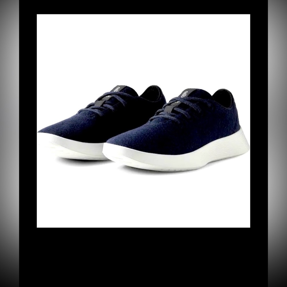 Allbirds WR2 Wool Runner Go Walking Sneakers in Deep Navy Blizzard Size 8.5 NWOT